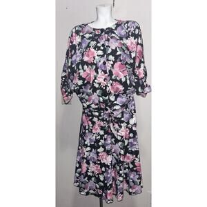 VTG Tabby of California Women's Floral 2 Piece Set Sz 16 Skirt Top Cottage Core